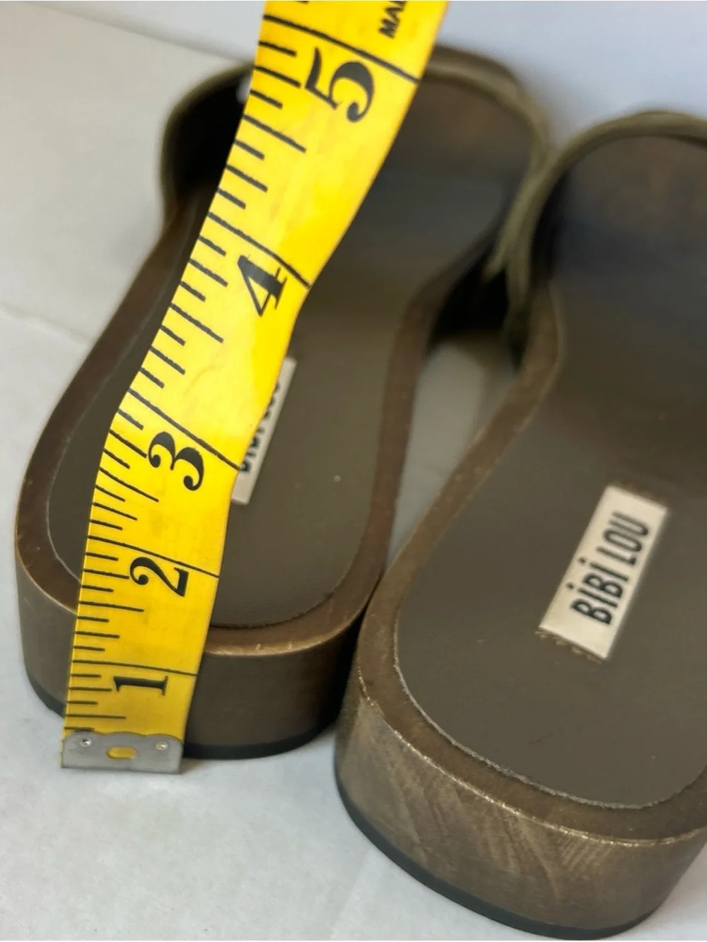 Bibi Lou Olive Suede Espadrille Slide